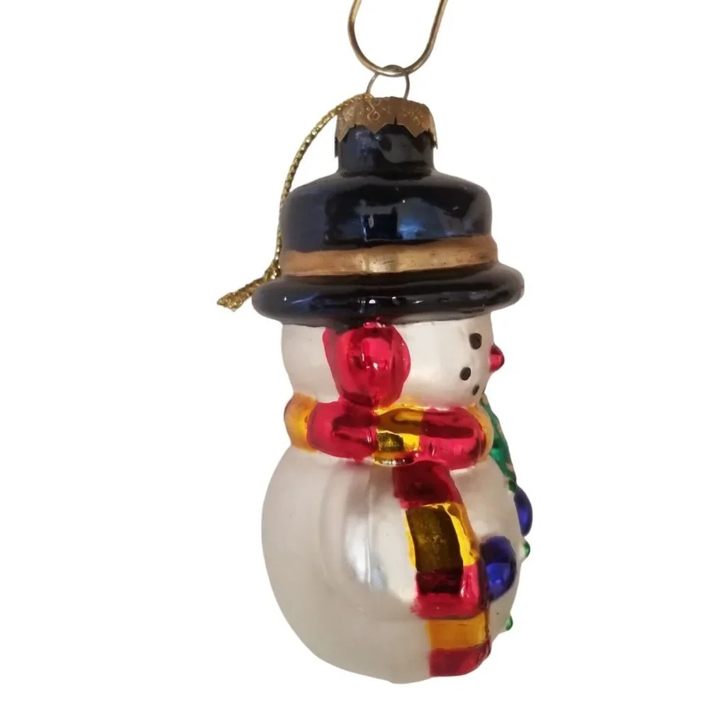 Christmas Ornament Glass Snowman Thomas Pacconi Museum Series 2003 Holiday Xmas